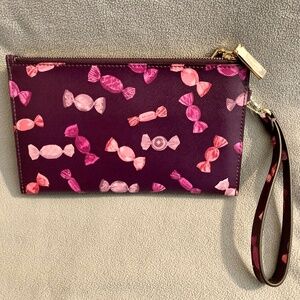 NWT Kate Spade candy-print wristlet
